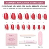 image:imageGlamnetic Press On Nails  Extra Short Fake Nails  Pearlescent Purple Velvet Press On Nails Salon Quality Kit with Glue  Oyster Baby  30 Nail Set in 12 Sizes4D  Icon Red
