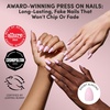 image:imageGlamnetic Press On Nails  Extra Short Fake Nails  Pearlescent Purple Velvet Press On Nails Salon Quality Kit with Glue  Oyster Baby  30 Nail Set in 12 Sizes1D  Pink Poise