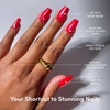 image:imageGlamnetic Press On Nails  Extra Short Fake Nails  Pearlescent Purple Velvet Press On Nails Salon Quality Kit with Glue  Oyster Baby  30 Nail Set in 12 Sizes4F  Runway Red
