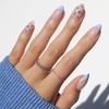 image:imageGlamnetic Press On Nails  Bluebelle  Short Almond Fake Nails with Pale Blue French Tips amp 3D Blueberry Accents on SemiSheer Base Glossy Finish Salon Quality  15 Sizes  30 Nail Kit with Glue1  Bluebelle