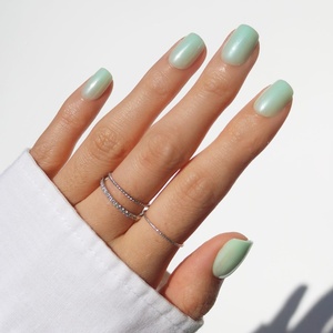 image:imageGlamnetic Press On Nails  Bluebelle  Short Almond Fake Nails with Pale Blue French Tips amp 3D Blueberry Accents on SemiSheer Base Glossy Finish Salon Quality  15 Sizes  30 Nail Kit with Glue7  Honeydewy