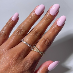 image:imageGlamnetic Press On Nails  Extra Short Fake Nails  Pearlescent Purple Velvet Press On Nails Salon Quality Kit with Glue  Oyster Baby  30 Nail Set in 12 Sizes1B  Pink Permission