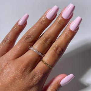 image:imageGlamnetic Press On Nails  Extra Short Fake Nails  Pearlescent Purple Velvet Press On Nails Salon Quality Kit with Glue  Oyster Baby  30 Nail Set in 12 Sizes1F  Pink Statement