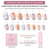 image:imageGlamnetic Press On Nails  Antipasto  Short Almond Fake Nails with Olives Tortoiseshell amp 3D Nail Art  Salon Quality Summer Nails  15 Sizes  30 Nail Kit with GlueCitrus Coast