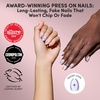 image:imageGlamnetic Press On Nails  Antipasto  Short Almond Fake Nails with Olives Tortoiseshell amp 3D Nail Art  Salon Quality Summer Nails  15 Sizes  30 Nail Kit with GlueCitrus Coast