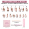 image:imageGlamnetic Press On Nails  Antipasto  Short Almond Fake Nails with Olives Tortoiseshell amp 3D Nail Art  Salon Quality Summer Nails  15 Sizes  30 Nail Kit with GlueAthenian Gold