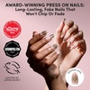 image:imageGlamnetic Press On Nails  Antipasto  Short Almond Fake Nails with Olives Tortoiseshell amp 3D Nail Art  Salon Quality Summer Nails  15 Sizes  30 Nail Kit with GlueAthenian Gold