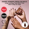 image:imageGlamnetic Press On Nails  Short Almond Fake Nails  Tortoiseshell Press On Nails Salon Quality Kit with Glue  Main Reference  30 Nail Set in 15 Sizes1A  Expensive Taste