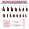 image:imageGlamnetic Press On Nails  Short Almond Fake Nails  Tortoiseshell Press On Nails Salon Quality Kit with Glue  Main Reference  30 Nail Set in 15 Sizes1A  Expensive Taste