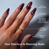image:imageGlamnetic Press On Nails  Short Almond Fake Nails  Tortoiseshell Press On Nails Salon Quality Kit with Glue  Main Reference  30 Nail Set in 15 Sizes1A  Expensive Taste