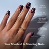 image:imageGlamnetic Press On Nails  Short Almond Fake Nails  Tortoiseshell Press On Nails Salon Quality Kit with Glue  Main Reference  30 Nail Set in 15 Sizes1C  High Stakes