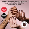 image:imageGlamnetic Press On Nails  Short Almond Fake Nails  Tortoiseshell Press On Nails Salon Quality Kit with Glue  Main Reference  30 Nail Set in 15 Sizes1C  High Stakes
