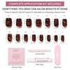 image:imageGlamnetic Press On Nails  Short Almond Fake Nails  Tortoiseshell Press On Nails Salon Quality Kit with Glue  Main Reference  30 Nail Set in 15 Sizes1C  High Stakes