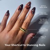 image:imageGlamnetic Press On Nails  Short Almond Fake Nails  Tortoiseshell Press On Nails Salon Quality Kit with Glue  Main Reference  30 Nail Set in 15 Sizes1D  Main Reference
