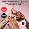 image:imageGlamnetic Press On Nails  Short Almond Fake Nails  Tortoiseshell Press On Nails Salon Quality Kit with Glue  Main Reference  30 Nail Set in 15 Sizes1E  Own It All
