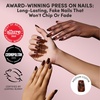 image:imageGlamnetic Press On Nails  Short Almond Fake Nails  Tortoiseshell Press On Nails Salon Quality Kit with Glue  Main Reference  30 Nail Set in 15 Sizes1F  Mine By Right