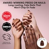image:imageGlamnetic Press On Nails  Short Almond Fake Nails  Tortoiseshell Press On Nails Salon Quality Kit with Glue  Main Reference  30 Nail Set in 15 Sizes1H  High Society