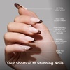 image:imageGlamnetic Press On Nails  Short Almond Fake Nails  Tortoiseshell Press On Nails Salon Quality Kit with Glue  Main Reference  30 Nail Set in 15 Sizes2A  Too Much