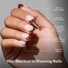image:imageGlamnetic Press On Nails  Short Almond Fake Nails  Tortoiseshell Press On Nails Salon Quality Kit with Glue  Main Reference  30 Nail Set in 15 Sizes2C  The Trendsetter