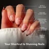 image:imageGlamnetic Press On Nails  Short Almond Fake Nails  Tortoiseshell Press On Nails Salon Quality Kit with Glue  Main Reference  30 Nail Set in 15 Sizes2D  The Original