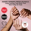 image:imageGlamnetic Press On Nails  Short Almond Fake Nails  Tortoiseshell Press On Nails Salon Quality Kit with Glue  Main Reference  30 Nail Set in 15 Sizes2E  Unbothered