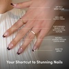image:imageGlamnetic Press On Nails  Short Almond Fake Nails  Tortoiseshell Press On Nails Salon Quality Kit with Glue  Main Reference  30 Nail Set in 15 Sizes2F  Top Tier