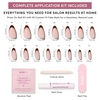 image:imageGlamnetic Press On Nails  Short Almond Fake Nails  Tortoiseshell Press On Nails Salon Quality Kit with Glue  Main Reference  30 Nail Set in 15 Sizes2G  No Competition