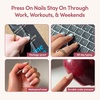 image:imageGlamnetic Press On Nails  Short Almond Fake Nails  Tortoiseshell Press On Nails Salon Quality Kit with Glue  Main Reference  30 Nail Set in 15 Sizes2G  No Competition