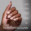 image:imageGlamnetic Press On Nails  Short Almond Fake Nails  Tortoiseshell Press On Nails Salon Quality Kit with Glue  Main Reference  30 Nail Set in 15 Sizes2H  High Standards
