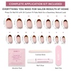 image:imageGlamnetic Press On Nails  Short Almond Fake Nails  Tortoiseshell Press On Nails Salon Quality Kit with Glue  Main Reference  30 Nail Set in 15 Sizes2H  High Standards