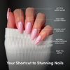 image:imageGlamnetic Press On Nails  Short Almond Fake Nails  Tortoiseshell Press On Nails Salon Quality Kit with Glue  Main Reference  30 Nail Set in 15 Sizes3A  Pink Obsession