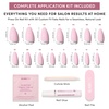 image:imageGlamnetic Press On Nails  Short Almond Fake Nails  Tortoiseshell Press On Nails Salon Quality Kit with Glue  Main Reference  30 Nail Set in 15 Sizes3A  Pink Obsession