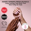 image:imageGlamnetic Press On Nails  Short Almond Fake Nails  Tortoiseshell Press On Nails Salon Quality Kit with Glue  Main Reference  30 Nail Set in 15 Sizes3A  Pink Obsession