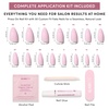 image:imageGlamnetic Press On Nails  Short Almond Fake Nails  Tortoiseshell Press On Nails Salon Quality Kit with Glue  Main Reference  30 Nail Set in 15 Sizes3G  Iconic Pink