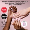 image:imageGlamnetic Press On Nails  Short Almond Fake Nails  Tortoiseshell Press On Nails Salon Quality Kit with Glue  Main Reference  30 Nail Set in 15 Sizes4E  Oyster Baby