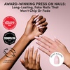 image:imageGlamnetic Press On Nails  Short Almond Fake Nails  Tortoiseshell Press On Nails Salon Quality Kit with Glue  Main Reference  30 Nail Set in 15 Sizes5D  Forever Pink