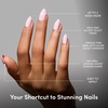 image:imageGlamnetic Press On Nails  Short Almond Fake Nails  Tortoiseshell Press On Nails Salon Quality Kit with Glue  Main Reference  30 Nail Set in 15 Sizes5D  Forever Pink