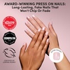 image:imageGlamnetic Press On Nails  Short Almond Fake Nails  Tortoiseshell Press On Nails Salon Quality Kit with Glue  Main Reference  30 Nail Set in 15 Sizes5E  Pink Legacy