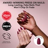 image:imageGlamnetic Press On Nails  Short Almond Fake Nails  Tortoiseshell Press On Nails Salon Quality Kit with Glue  Main Reference  30 Nail Set in 15 Sizes7A  Berry Tempted