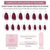 image:imageGlamnetic Press On Nails  Short Almond Fake Nails  Tortoiseshell Press On Nails Salon Quality Kit with Glue  Main Reference  30 Nail Set in 15 Sizes7D  Berry Kiss