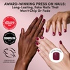image:imageGlamnetic Press On Nails  Short Almond Fake Nails  Tortoiseshell Press On Nails Salon Quality Kit with Glue  Main Reference  30 Nail Set in 15 Sizes7E  Berry Baby