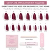 image:imageGlamnetic Press On Nails  Short Almond Fake Nails  Tortoiseshell Press On Nails Salon Quality Kit with Glue  Main Reference  30 Nail Set in 15 Sizes7G  Berry Obsession