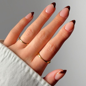 image:imageGlamnetic Press On Nails  Short Almond Fake Nails  Tortoiseshell Press On Nails Salon Quality Kit with Glue  Main Reference  30 Nail Set in 15 Sizes2D  The Original
