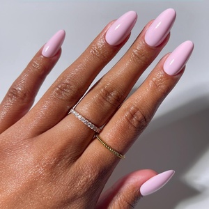 image:imageGlamnetic Press On Nails  Short Almond Fake Nails  Tortoiseshell Press On Nails Salon Quality Kit with Glue  Main Reference  30 Nail Set in 15 Sizes3A  Pink Obsession