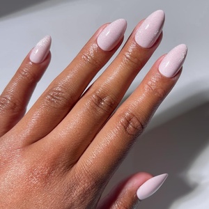 image:imageGlamnetic Press On Nails  Short Almond Fake Nails  Tortoiseshell Press On Nails Salon Quality Kit with Glue  Main Reference  30 Nail Set in 15 Sizes5D  Forever Pink