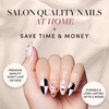 image:imageGlamnetic Glossy Boo Press On Nails  Short Almond Fake Nails  30 Pc Kit  Halloweenready press on nails for women Graphic glueon set Waterproof chipresistant up to 2 weeks wear