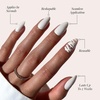 image:imageGlamnetic Wrapped Press On Nails  Short Almond Fake Nails  30 Pc Kit  Halloweenready White press on nails for women Graphic glueon set Waterproof chipresistant up to 2 weeks wear