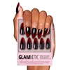 image:imageGlamnetic Vampiress Press On Nails  Medium Almond Fake Nails  30 Pc Kit  Halloweenready Black press on nails for women Ombre glueon set Waterproof chipresistant up to 2 weeks wear