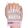 image:imageGlamnetic Wrapped Press On Nails  Short Almond Fake Nails  30 Pc Kit  Halloweenready White press on nails for women Graphic glueon set Waterproof chipresistant up to 2 weeks wear