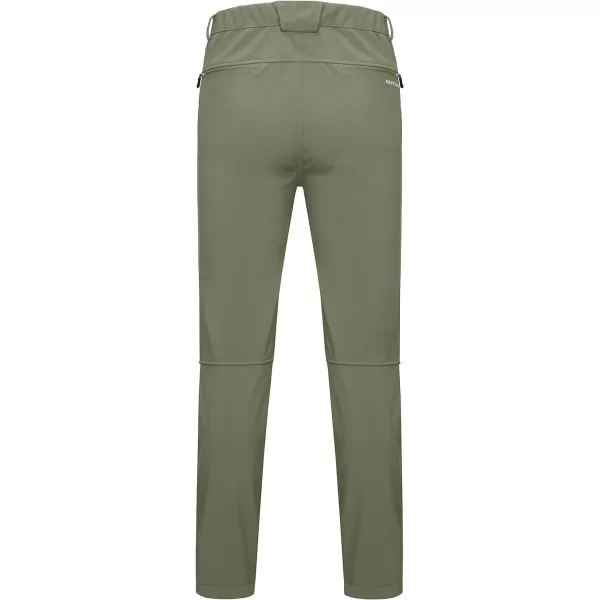 Little Donkey Andy Men's Fleece lined Hiking Ski Snow Pants, Winter Windproof Softshell Pants, Warm and Water Repellent